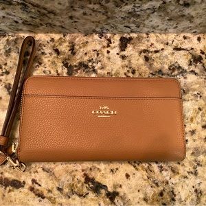 Coach Long Zip Around Wallet